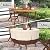 Patio Furniture Covers, Heavy Duty Round Patio Table Cover (48D x 26H Inch) Outdoor Dining & Coffee Table Cover for Veranda, Lawn, Table, Chair-Waterproof & Weather Resistant, Anti UV - Beige & Brown