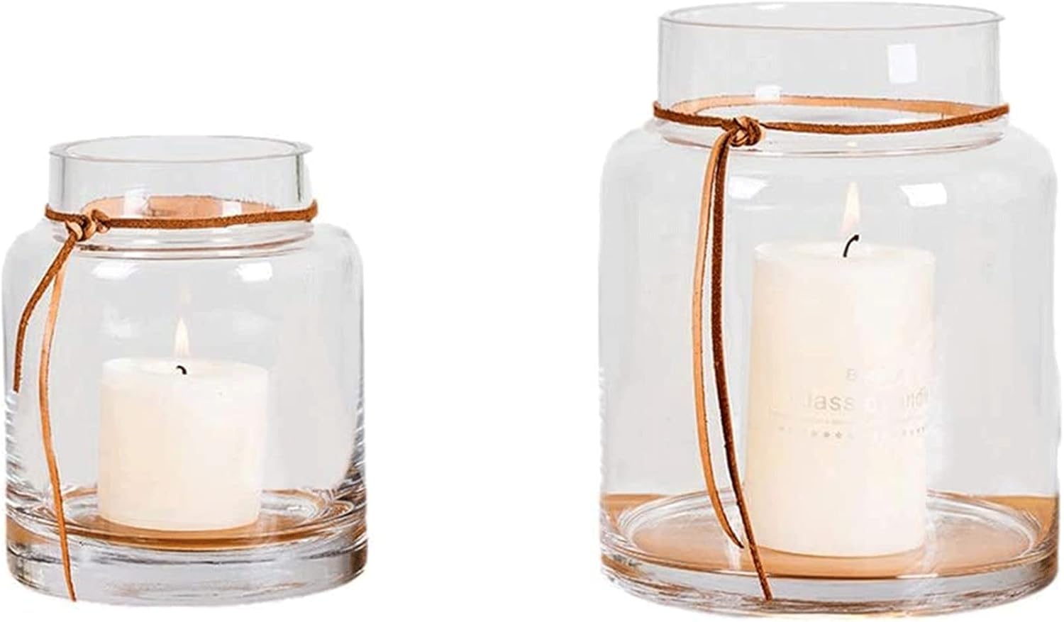 Simple Simple and Heavy Candles Holder Set of The Bottle Mouth is Smooth and Round Flat Polished Thick Bottle Bottom Simple Atmosphere Elegant