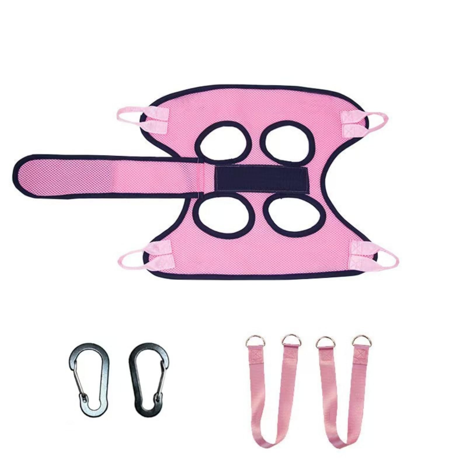 Hängematte mit Gurten und Karabinern, Rosa, Color to 11, Size to 11