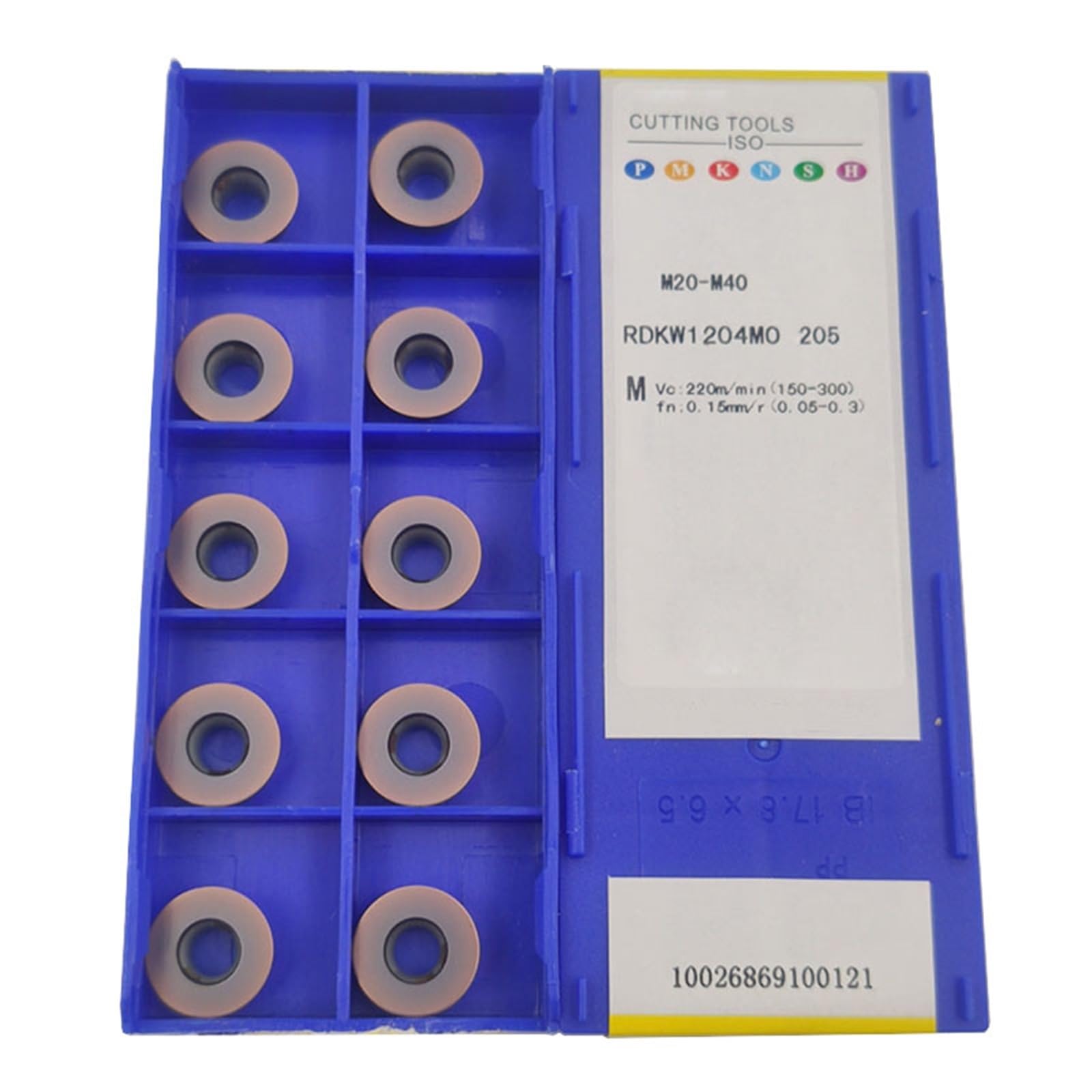 10 Piezas RDKW1204MO 205 Insertos De Carburo Cortador Miliing Para Acero Inoxidable