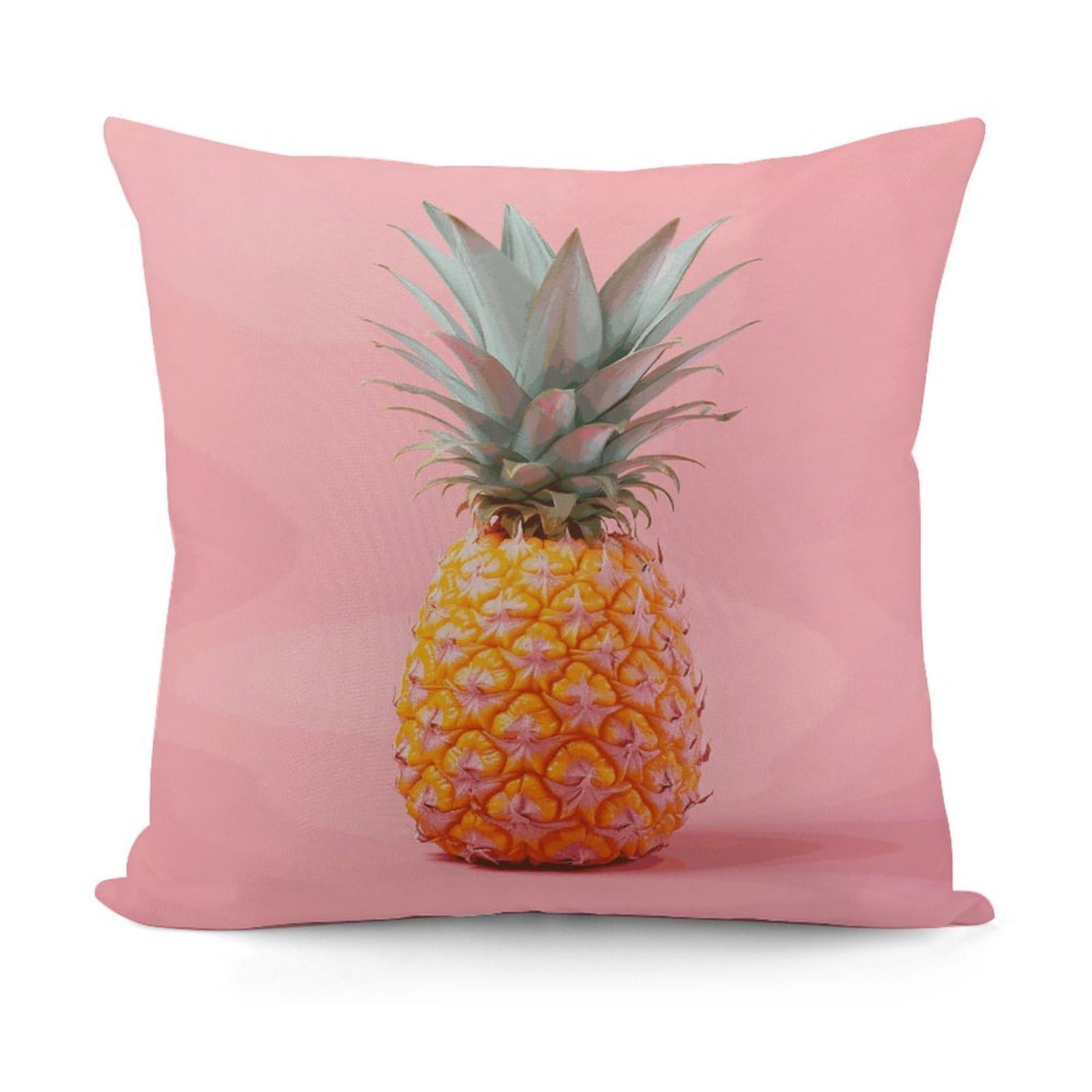 VstaDank A Pineapple Throw Pillow Covers 18x18 Inch Soft Couch Home Decor Cushion Cover Comfortable Plush Square Cushion Case Farmhouse Decorative Pillowcase for Living Couch