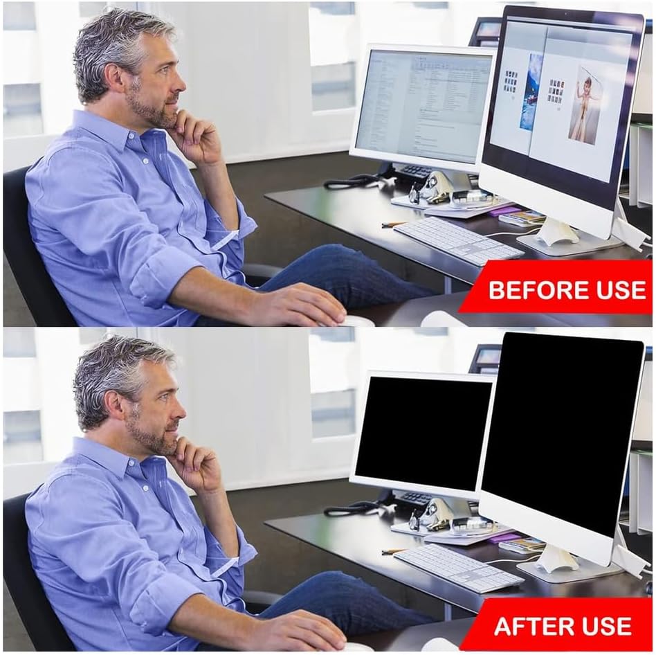 27 Inch 16:10 Widescreen Monitors - Computer Monitor Privacy Screen Removable Anti-Peek Data Confidentiality Privacy Shield, Reduce Glare & Blue Light Block Anti-Scratch Protector Film