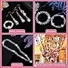 Thrilez 900 Pieces Glass Crystal Beads for Jewelry Making, Assorted Crystal Beads for Bracelets, Jewelry, DIY Crafts or Home Ornaments(Clear Crystal AB Color) #4
