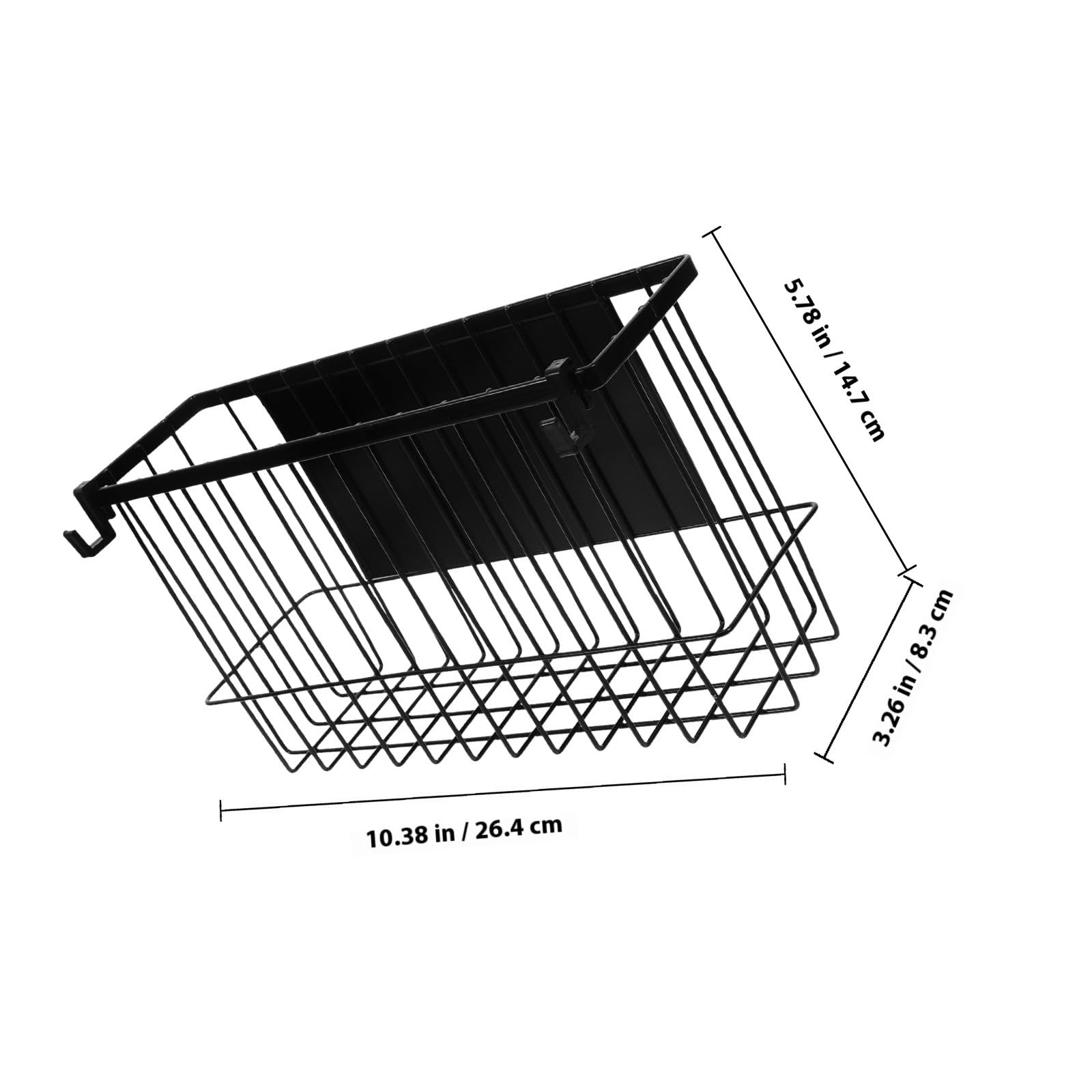 HANABASS Estante Magnético para Refrigerador de Hierro Negro sin Perforación, Organizador de Especias Compacto y Ahorrador de Espacio para Cocina y Nevera