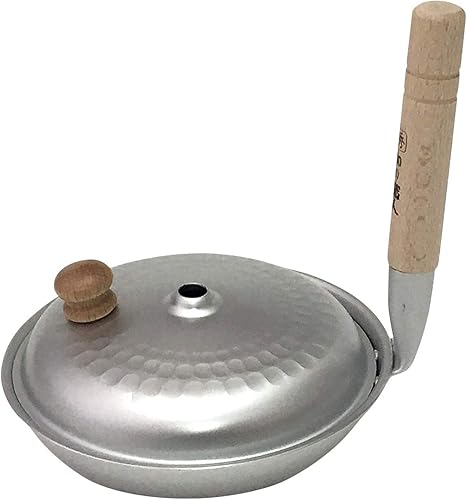 Miniatura 5 de Taniguchi Metal Parent-Child Pot, Lid, 6.3 inches (16 cm), Made in Japan, Handle, Natural Wood, Japanese Craftsman Series