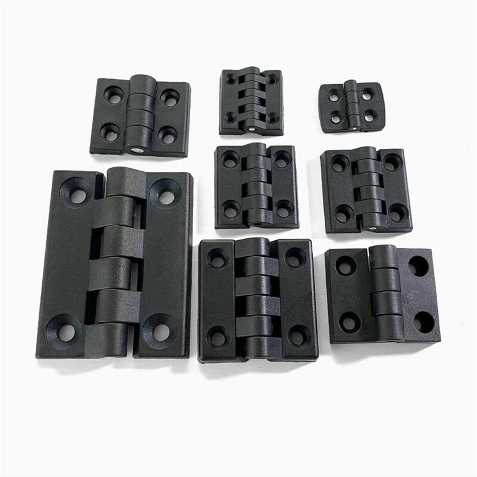 2pcs Strong Plastic Butt Hinge Cabinet Door Bearing Hinges Fixed Furniture Hardware