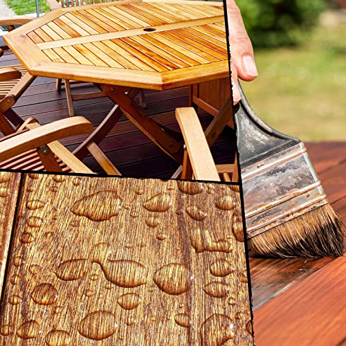 BEKATEQ BE-210 Leinölfirnis transparent I Holzöl für Innen & Außen 1l I Holzschutz-Lasur zur Holzpflege von Holzboden… – Bild 6