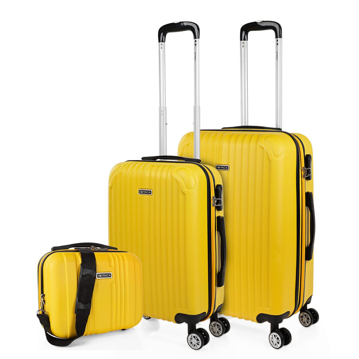 ITACA - Maletas Grandes De Viaje Rígidas Ligeras con 4 Doble Rueda 360° Maleta Grande 23 Kilos Alta Resistencia Extensible Maleta XL Duradera, Mandarina — view 95