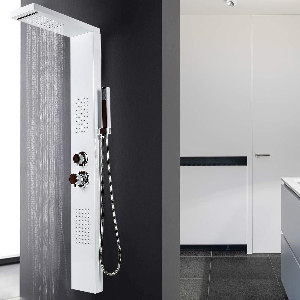 22 inch Regendouche waterval douche inbouw incl. handdouche - Chroom - | Specialist in watervakranen - kopen