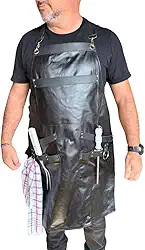 Avental de couro legitmo churrasqueiro Profissional