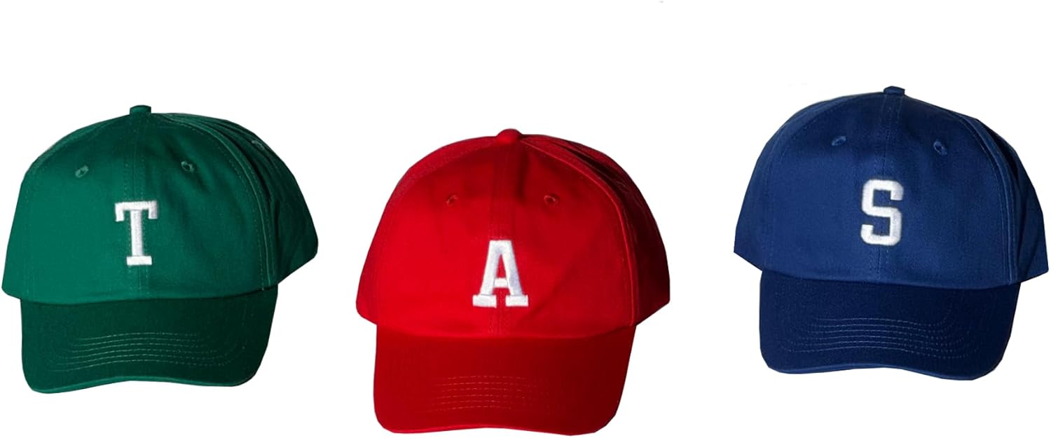 Chipmunks KIDS Hats Red Blue Green Dad Baseball Style Hats with Adjustable Strap Embroidered Letter Costume