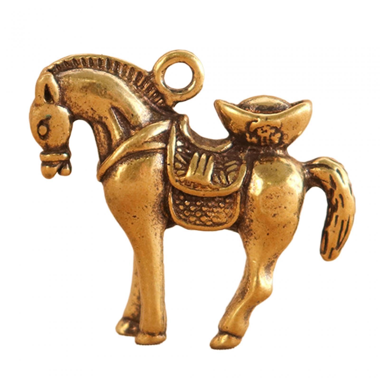 YIXANNX Horse Sculpture Exquisite Miniature Details Home Office Decor Stylish Decor For Living Room Desk Cabinet Horse Ornament Animal Sculpture Desk