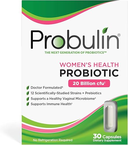 Miniatura 9 de Probulin Mujeres Probiótico - Salud vaginal, tracto urinario, intestinal e inmune con Lactobacillus Reuteri - 20 mil millones de UFC, 12 cepas