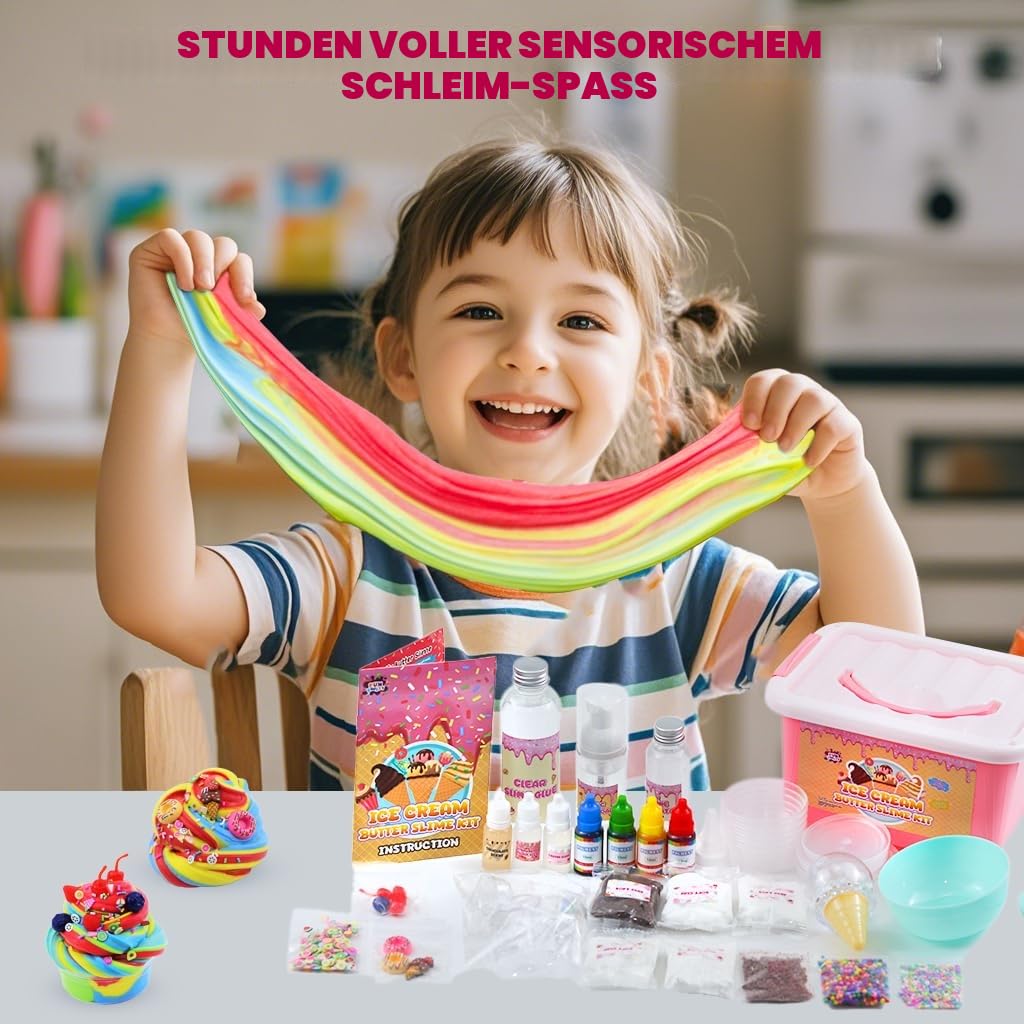 Funewest Schleim Selber Machen Set,DIY Slime Set für Kinder 6-12 | Mini Schleim Set Zum Selber Machen DIY Schleim Kinder, Kreative Geburtstag Party Geschenk Mädchen 6-12 jahre