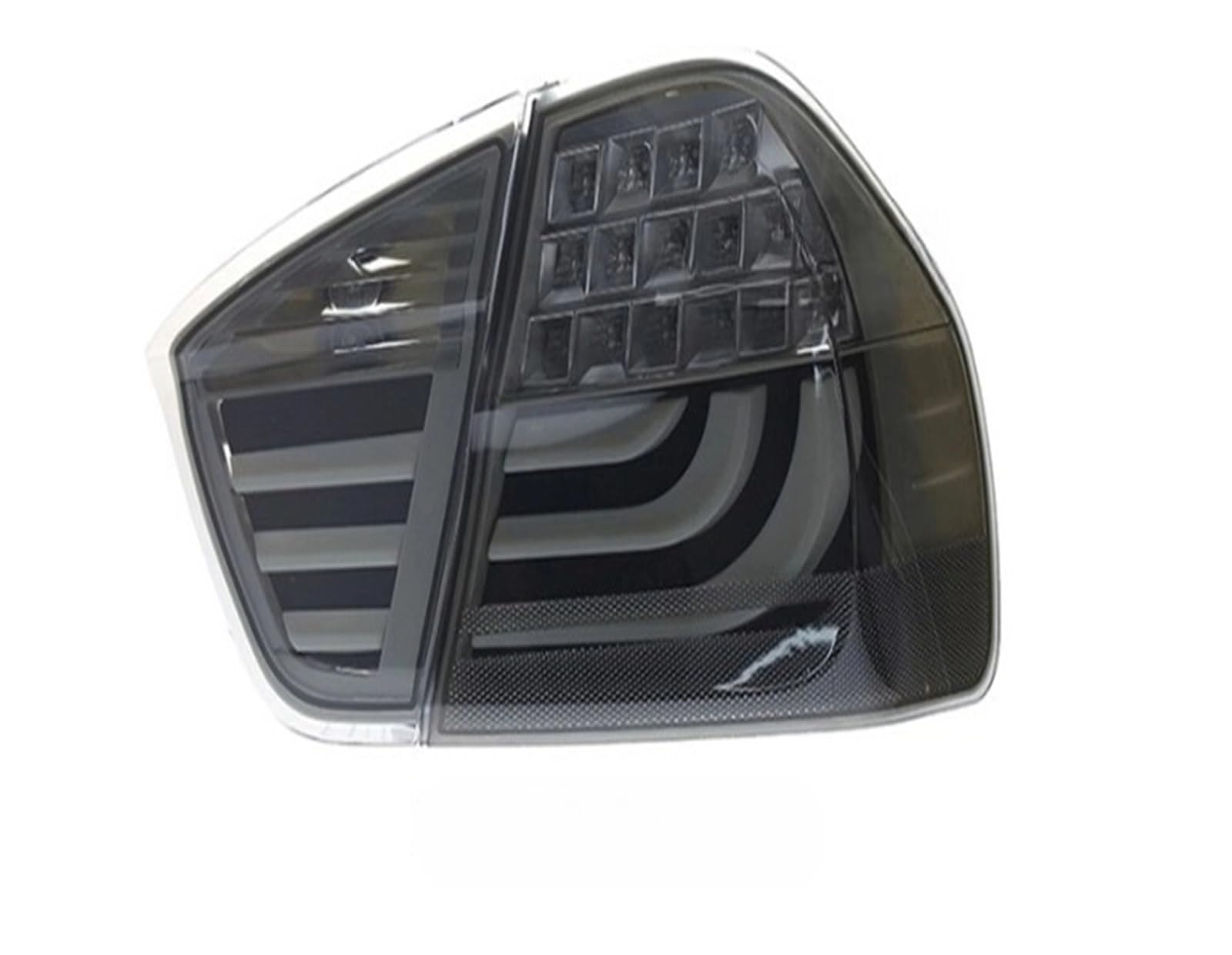 Car Styling tylne światła tylne światło kompatybilne z BMW E90 2005-2012 325i 330i 330d tylna lampa + dynamiczny kierunkowskaz + bieg wsteczny + LED hamulca (Color : 2005-2008 black)
