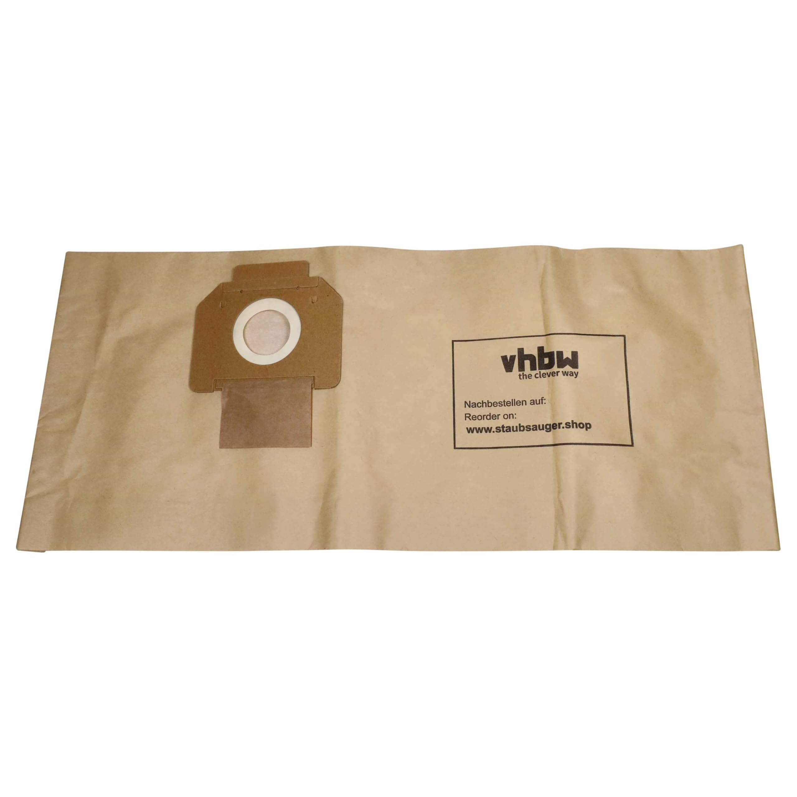 vhbw 50 x worek do odkurzacza kompatybilny z odkurzaczem Nilfisk Alto Centix 60 - papier, 66 cm x 27,8 cm, brązowy