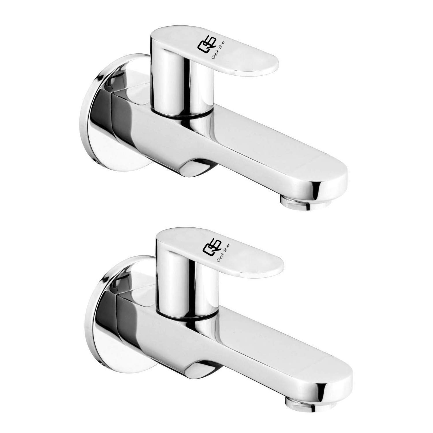 QUICK SILVER Brass Opal Long Body Tap for Bathroom, Water Tap | for Bathroom Kitchen Sink Garden, Long Body Stainless Brass Tap (Chrome Finish, Pack of 2) (B08KQ4LZ27) Amazon Price History, Amazon Price Tracker
