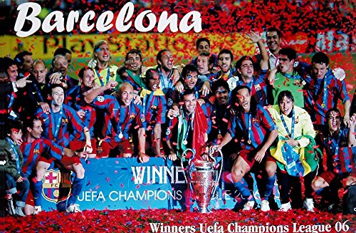 Amazon | バルセロナ（チャンピオンズリーグ2006優勝）ポスター | ノー
