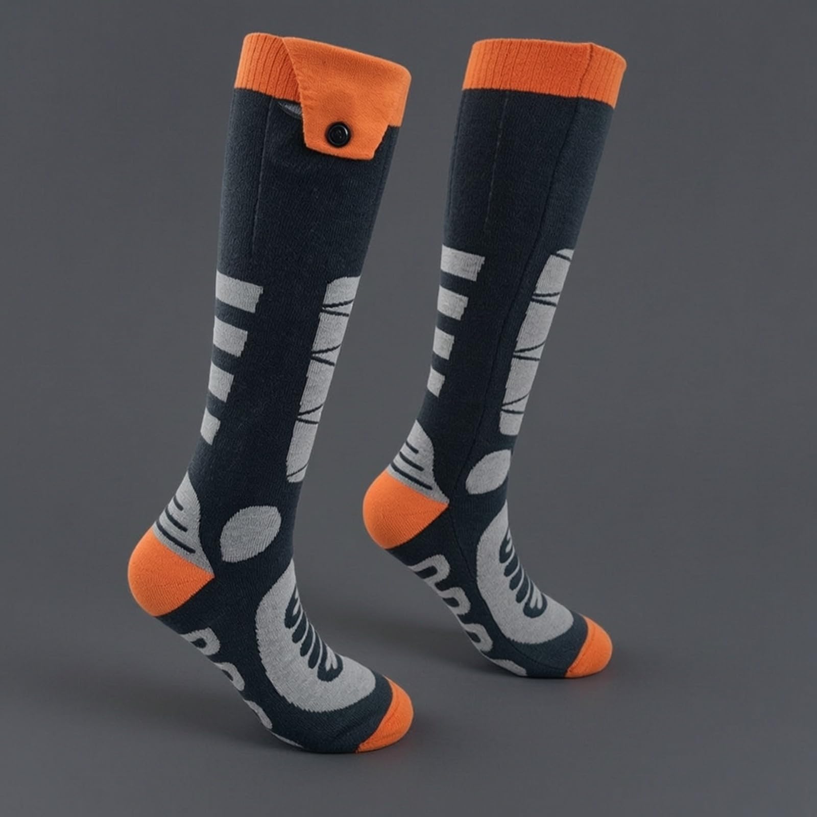 rockible Calcetines Altos hasta la Pantorrilla Calefactables Eléctricos Calcetines Calefacción Eléctrica Recargables para Esquí