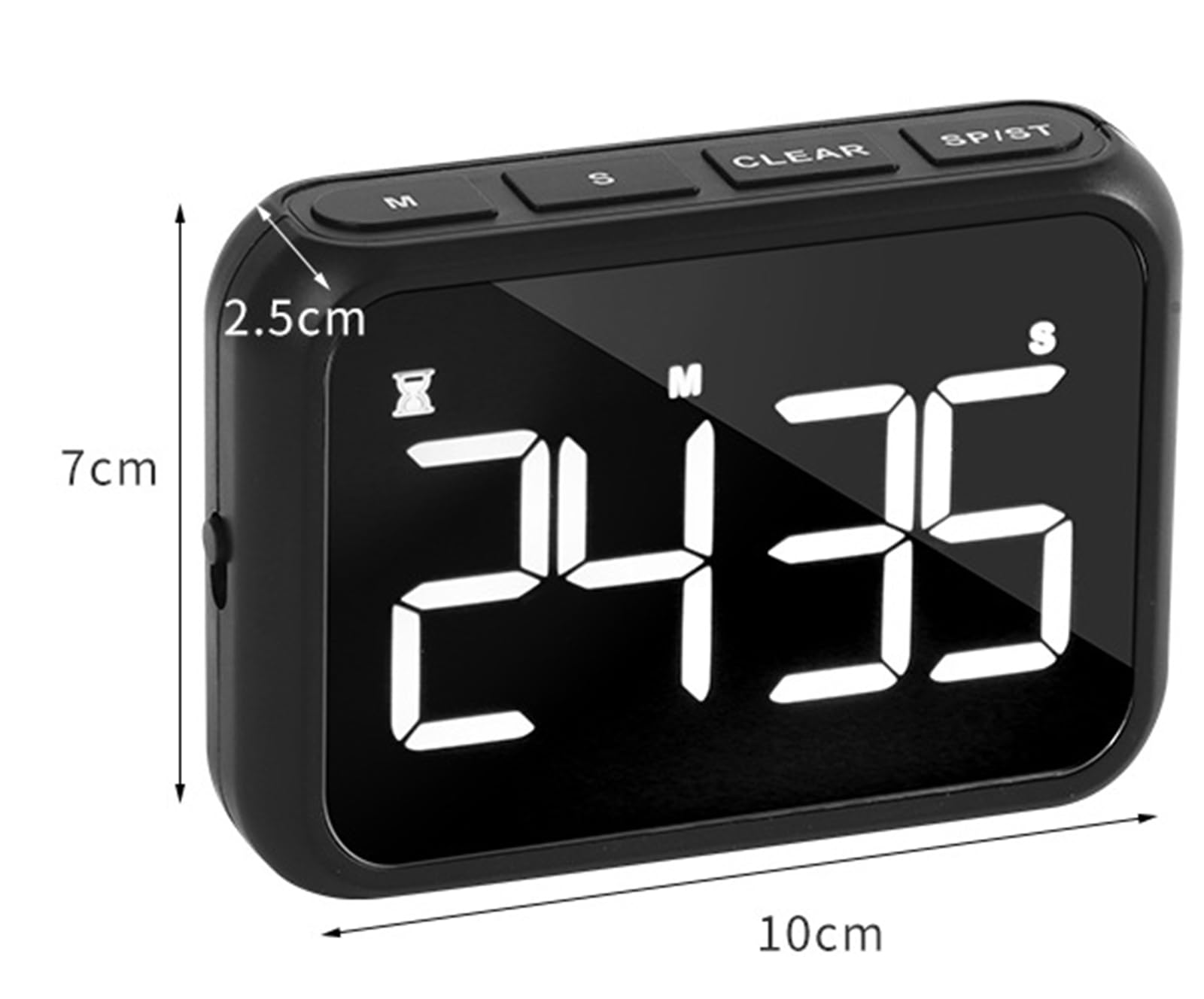 Temporizador de cocina recargable con pantalla LED grande, control de | Respaldo magnético y soporte para cocinar, hornear, hacer barbacoas, estudiar y más