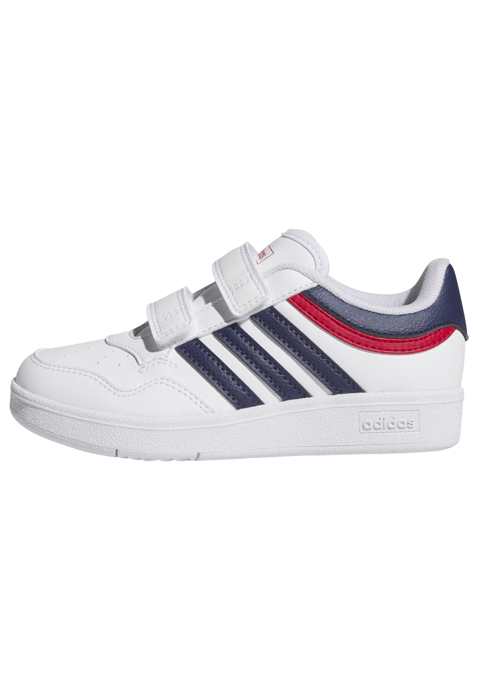 adidas Unisex Kids Hoops 4.0 Shoes, FTWR White/Dark Blue/Better Scarlet, 2.5 UK
