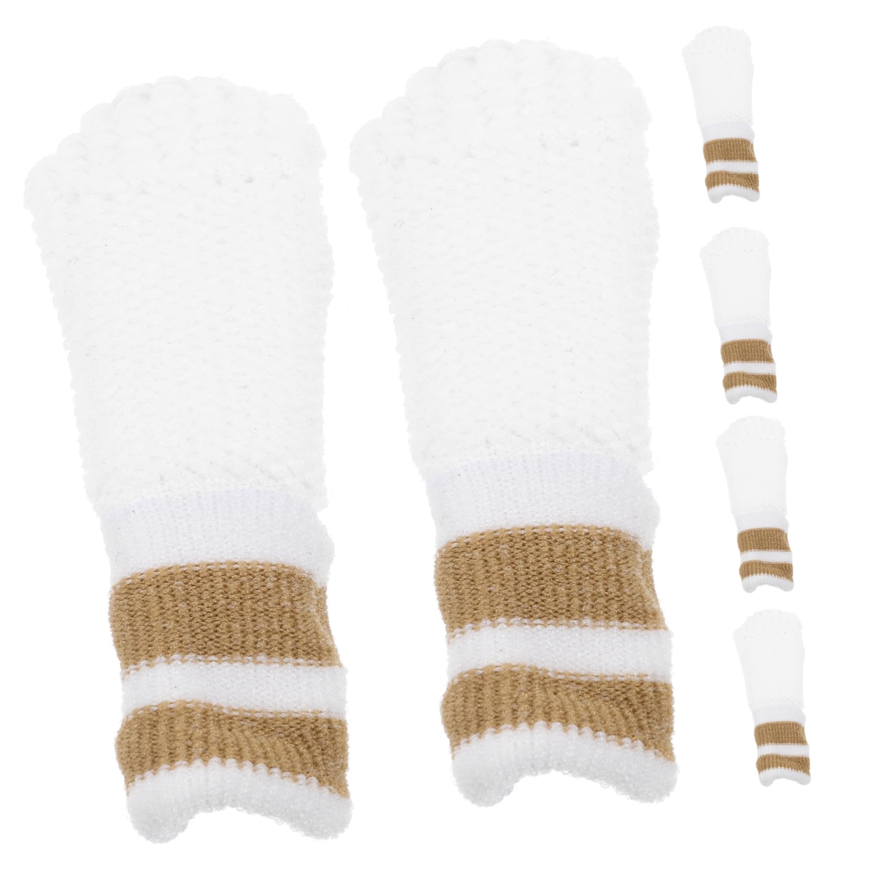 Totority Piece Dog Cat Cleaning Gloves Gentle Finger Toothbrush Portable Pet Oral Care Soft Material