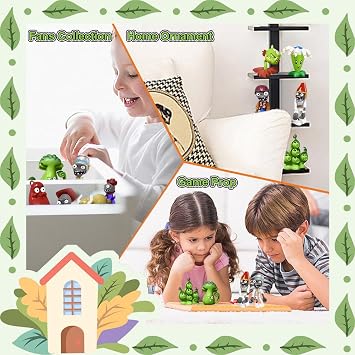 Genqiang Action Figures Set, 10 Pieces Mini Figurines, Surprise Game Series PVC Toys for Kids and Fans, Ideal for Collection Party Supplies Cupcake Toppers