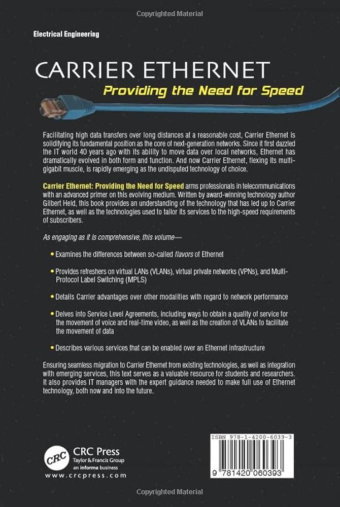 Amazon.com: Carrier Ethernet: 9781420060393: Held, Gilbert, Waite