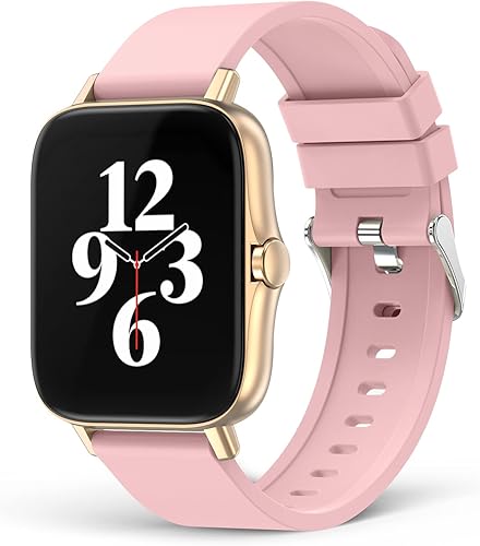 EGQINR Relojes inteligentes para mujer, pantalla táctil HD de 1.7 pulgadas, rastreador de actividad física con monitor de salud y sueño, reloj