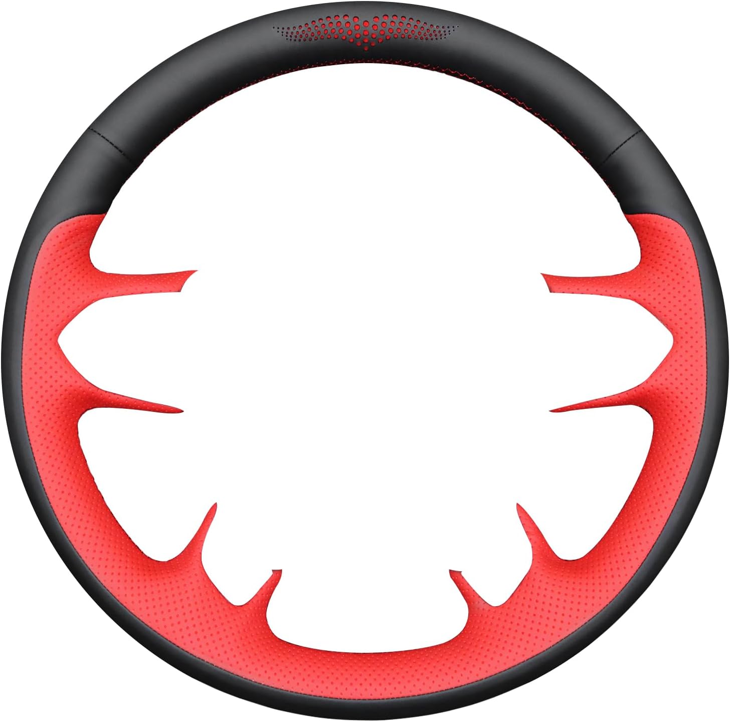 MEWANT Steering Wheel Cover Compatible with Chevy Silverado 1500 / Silverado 1500 LD / 2500/3500/ 4500HD / 5500HD / 6500HD Hand-Stitched Steering Wheel Wrap