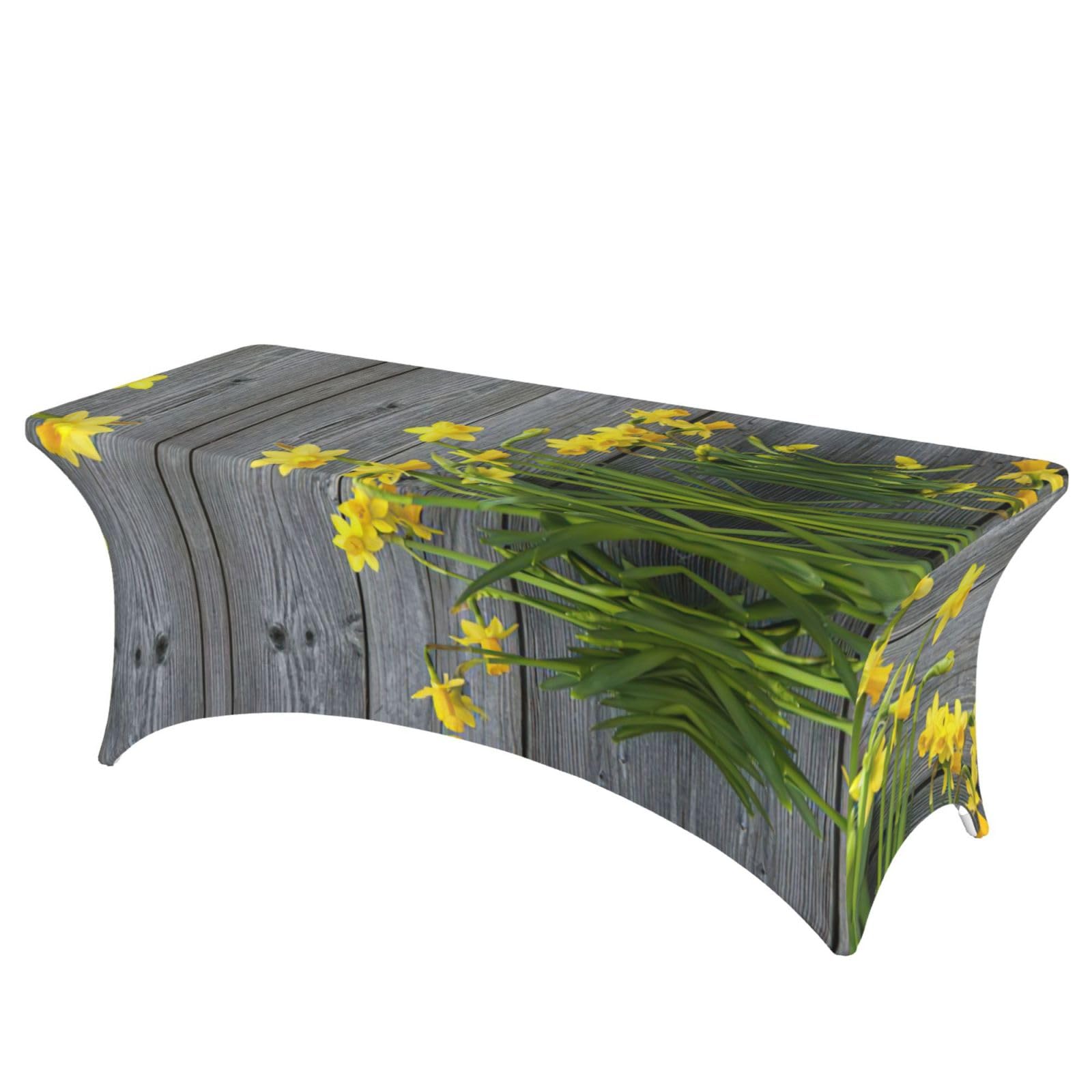 Nappe de table extensible jonquilles pour vos repas de fête en plein air