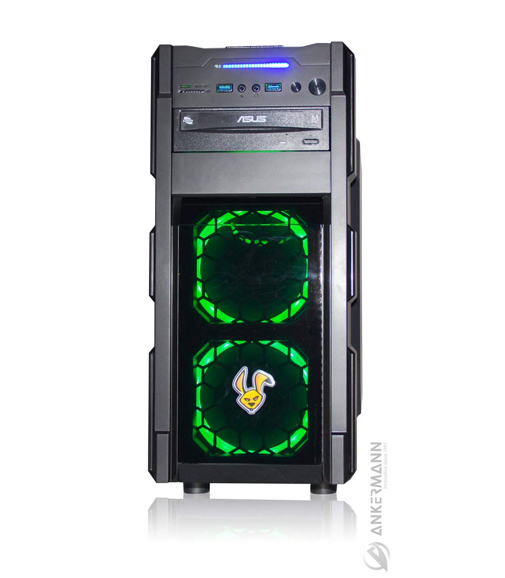 Ankermann Six Core Giochi PC PC Ryzen 2600 6x3.40GHz ASUS TUF GTX1660S 6GB 16GB RAM 480 GB SSD 1TB HDD Windows 10 PRO