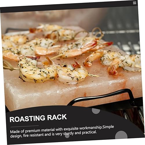 Miniatura 4 de FELTECHELECTR Estante de sal negro soporte negro bandejas de corte al aire libre hombre bandeja de bloque de sal bandeja de placa de sal estante