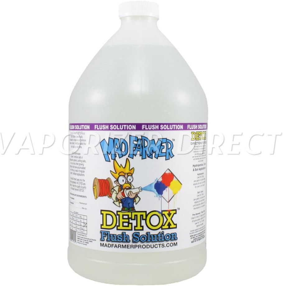 Mad Farmer Detox Hydro Cleaning Flushing Solution Clear Salt Build Up 1 Gallon