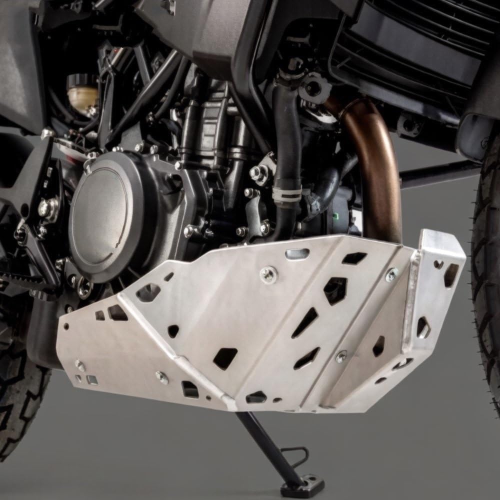 Osłona płyty podwozia Do 390 ADVENTURE 2019-2023 Osłona podwozia motocykla Skuteczna | Akcesoria pod osłoną silnika Osłona osłony ramy podwozia Osłona miski olejowej(Black)
