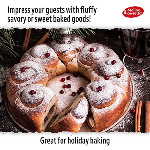 Molino Rossetto Instant Rapid-Rise Dry Yeast - Premium Yeast For Baking Bread, Cake, Pizza Dough Crust - Bread Machine Yeast - Mother Yeast - Superior To Active Dry Yeast - All Natural (2 Pack 3.5 Oz) #TOP5