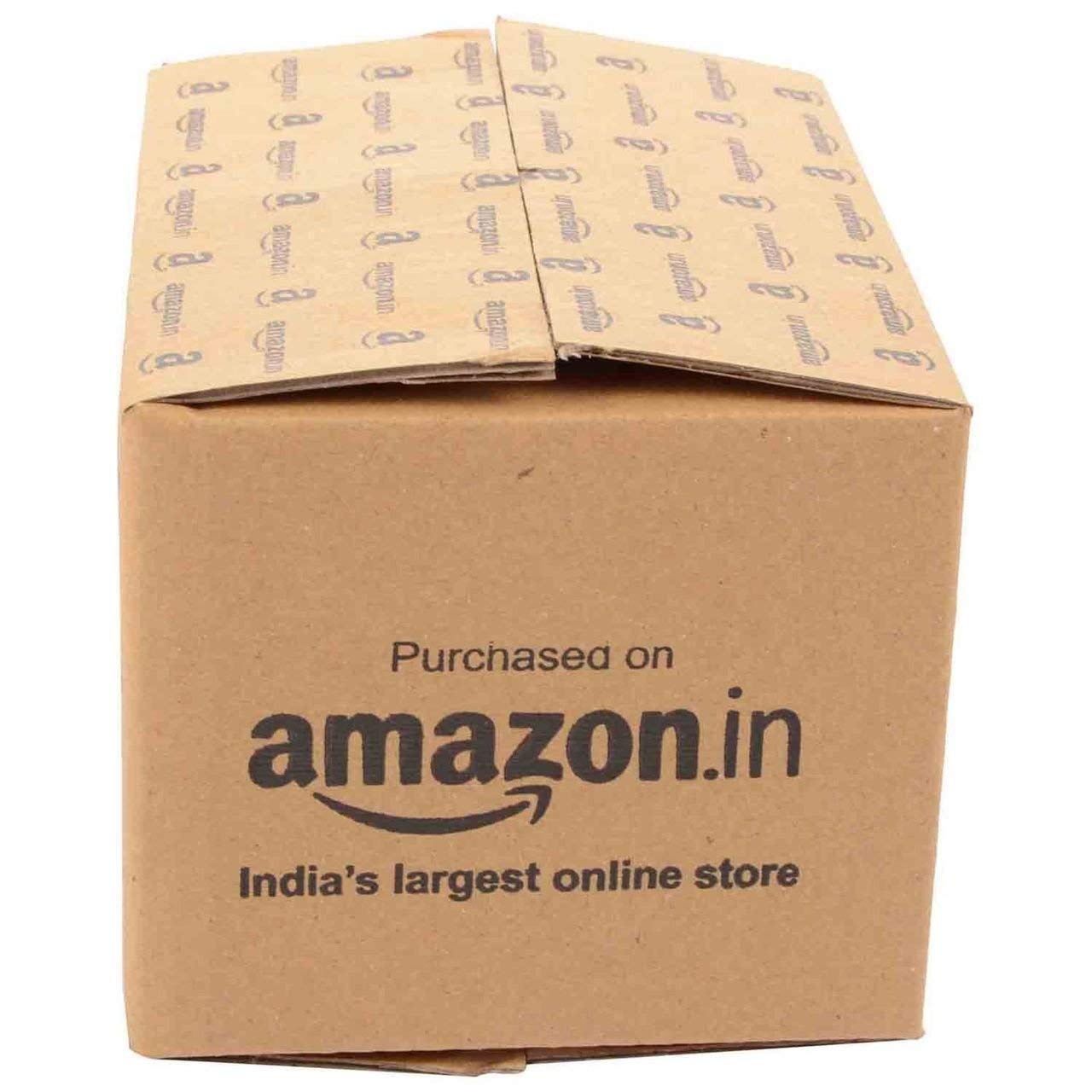 YNK 3ply Packaging, Shipping, Corrugated Brown Box with Amazon Print 7.5X4.5X3.5 | Pieces - (25) 2