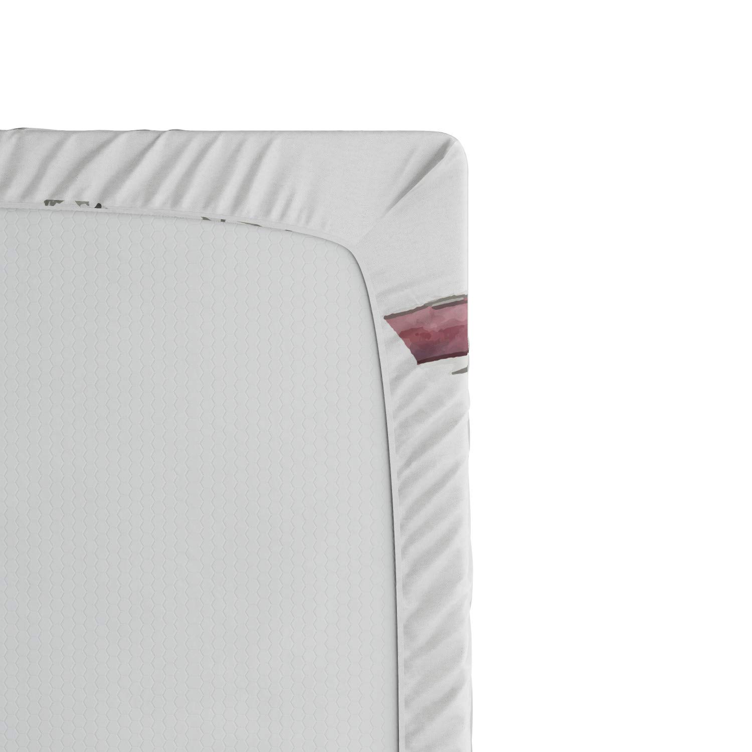 ABAKUHAUS Moderno Lenzuolo con Angoli set da 2, Arcobaleno