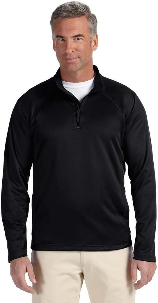 Devon & Jones Men's Stretch Tech-Shell® Compass Quarter-Zip XL BLACK