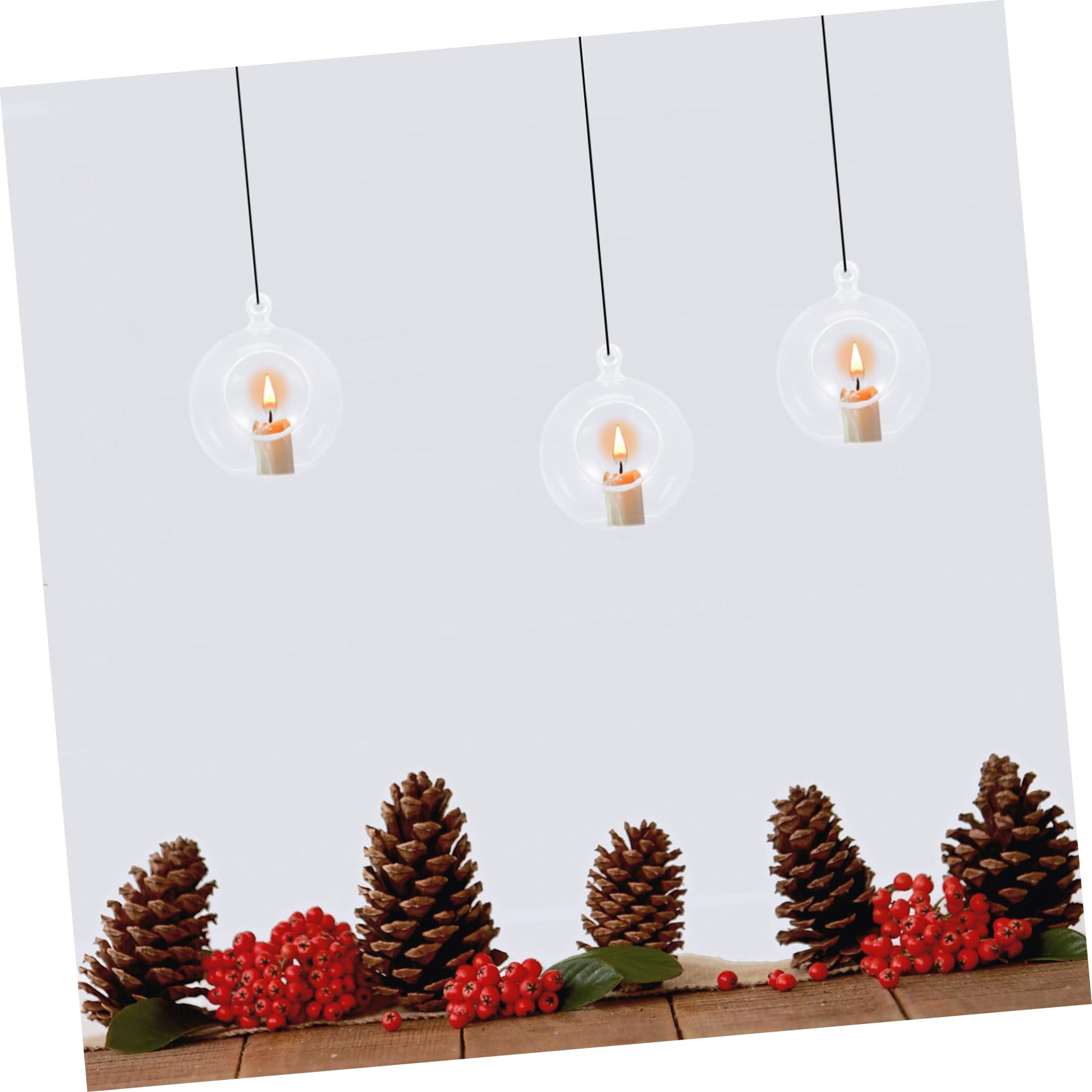 Cabilock 24piezas Adornos Colgantes De Acrílico Transparentes para Árbol De Navidad para