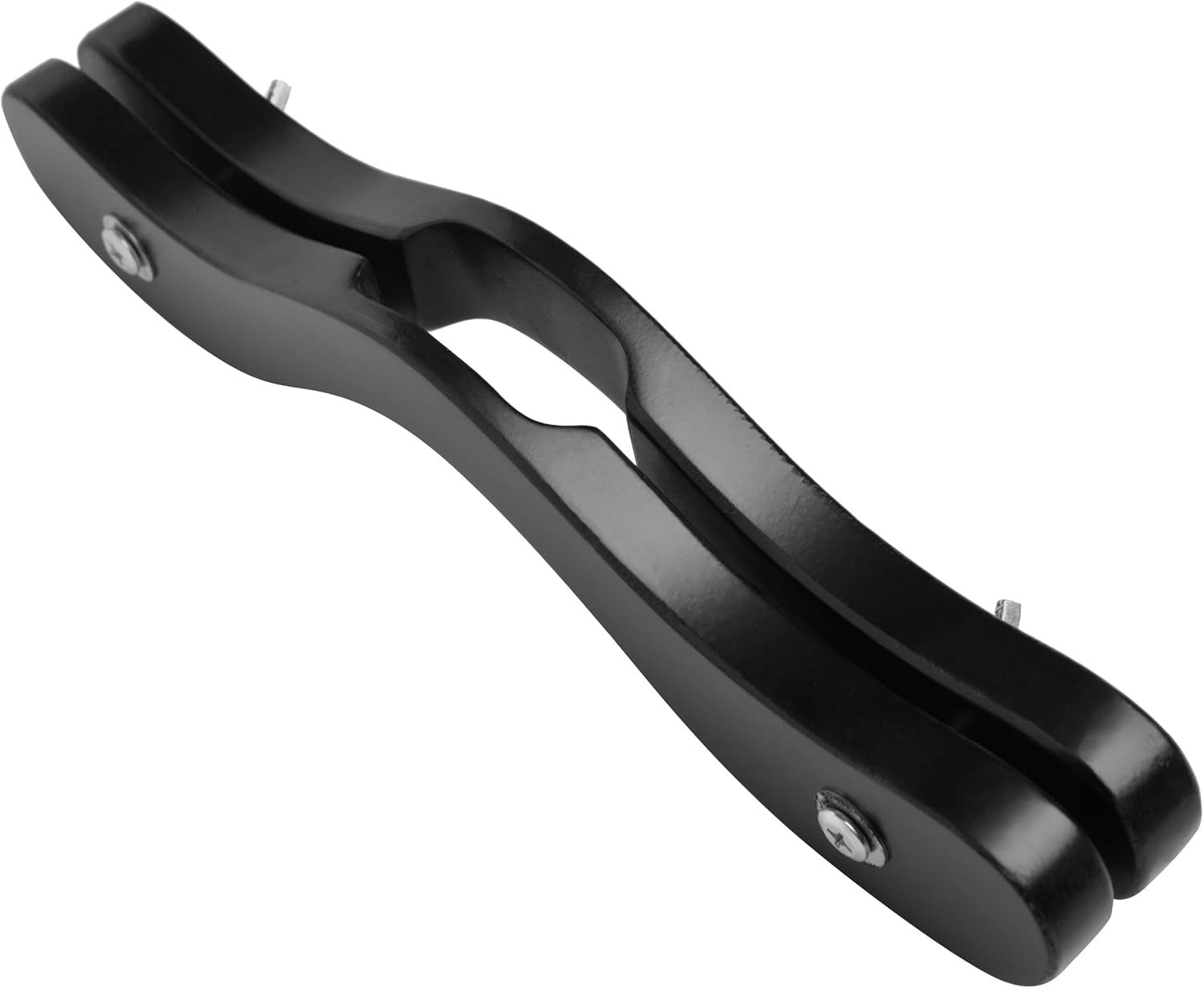 Master Series The Enforcer Adjustable Wooden Humbler in Black Finish, Ergonomic Curved Design, Wing Nut Closure, Positioning Restraint Device for Advanced Control in Bondage Play