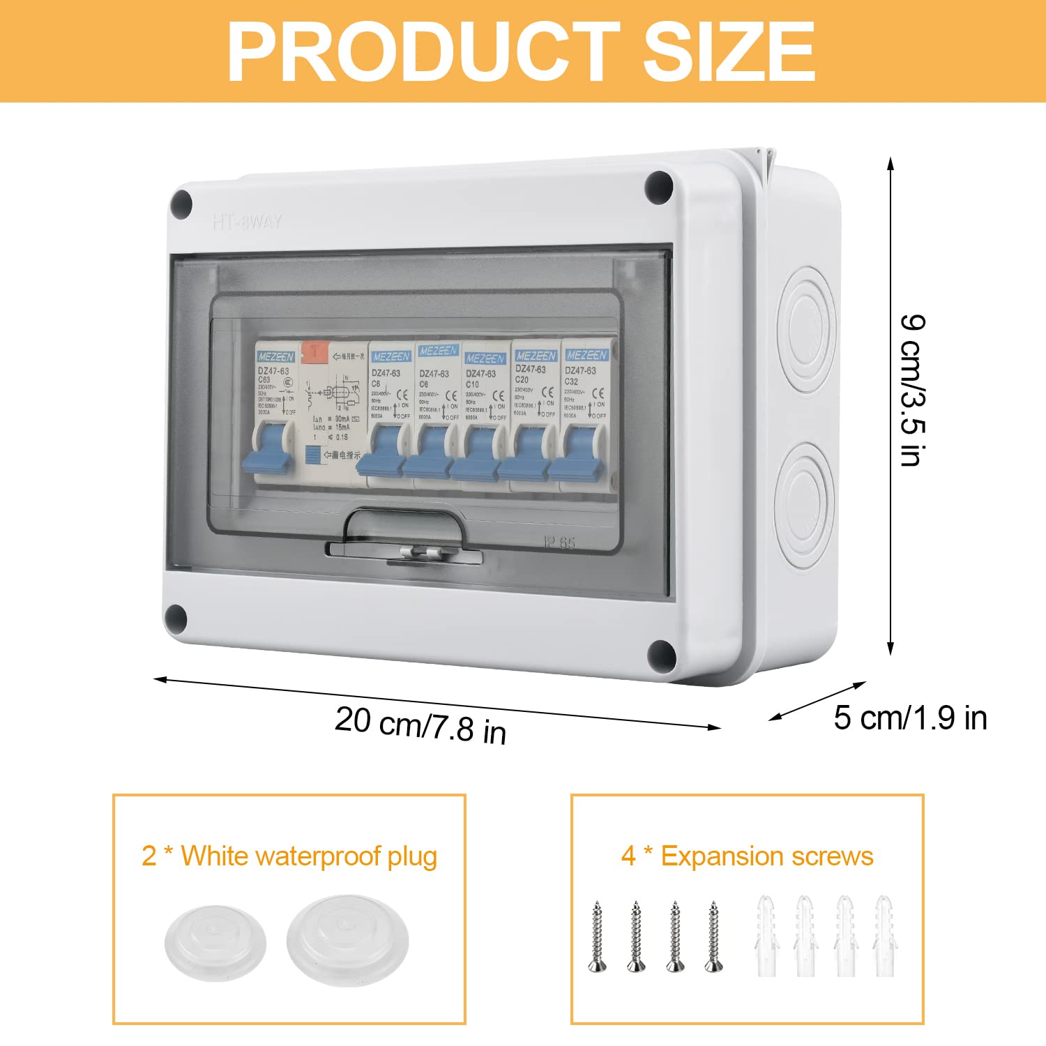 Scatola Elettrica Esterna IP65 Con 5 Interruttori Aria - 63A Impermeabile Per Interni/Esterni - Foto 5