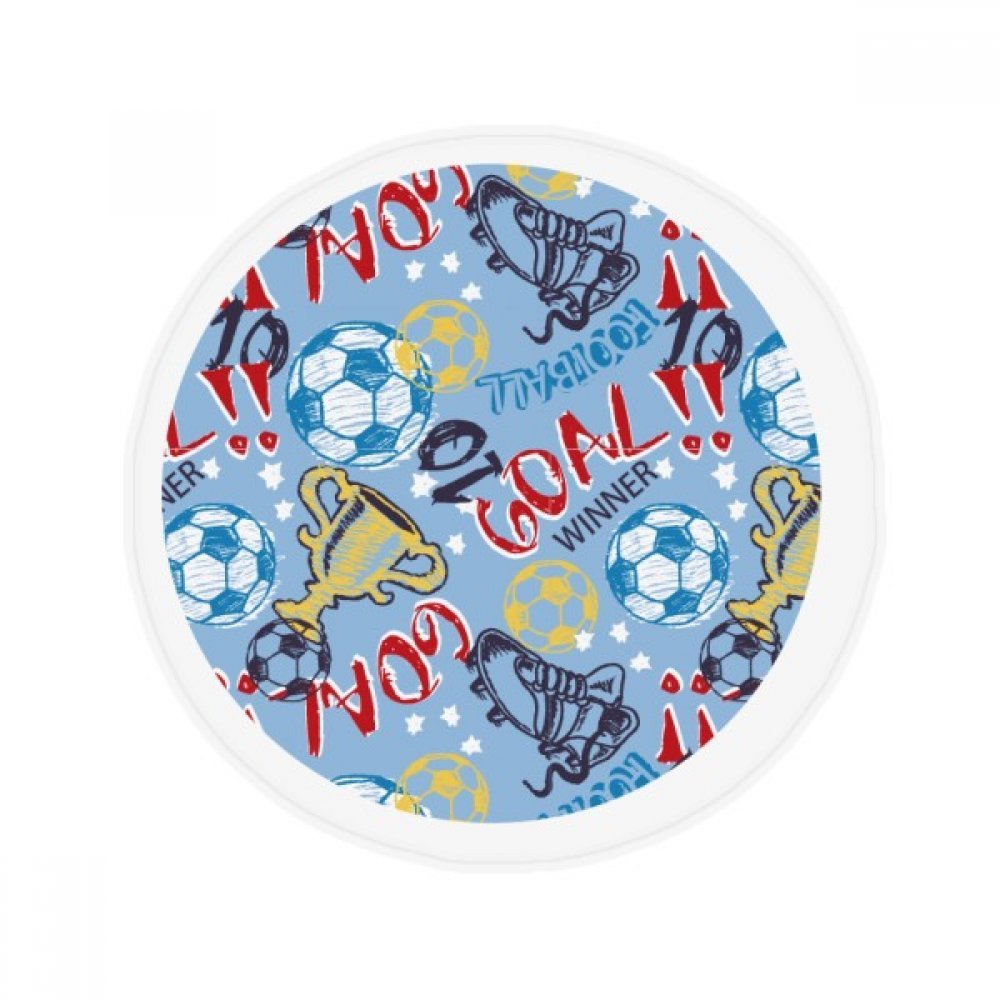 Tapis rond de football anti-slip et lavable pour animaux