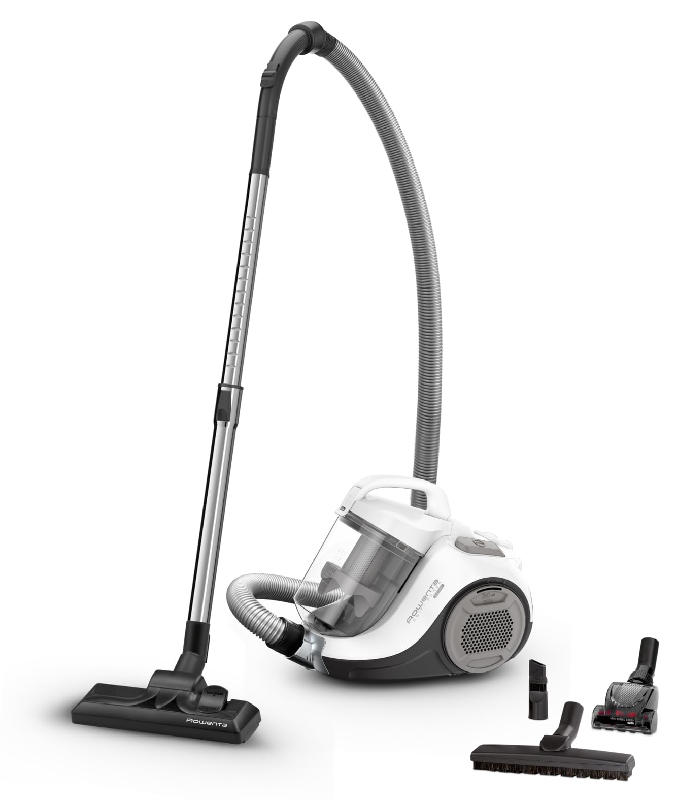 Rowenta Swift Power Cyclonic, Aspirapolvere a Traino Senza Sacco, Teconologia Ciclonica, Animal Kit, RO2957