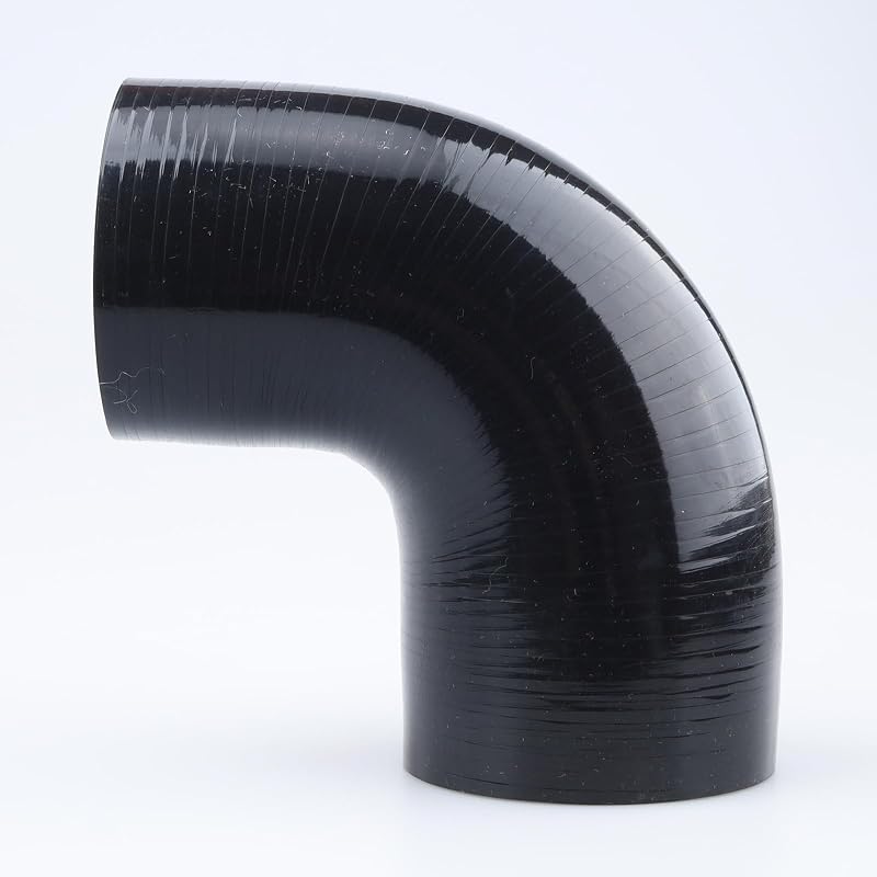 Mangueira de silicone redutora em cotovelo 90° AC PERFORMANCE, 63 mm para 60 mm – Preta