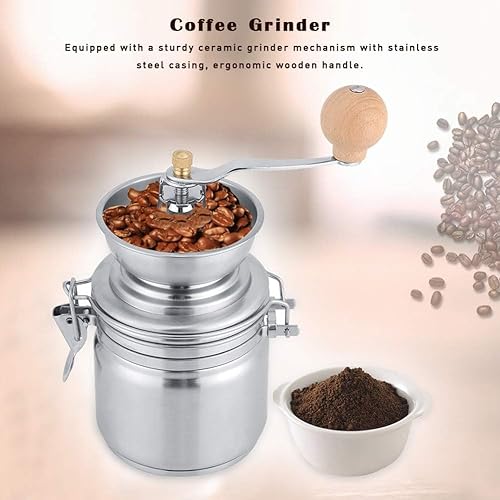 Coffee Grinder, Coffee Grinder, Stainless Steel Manual Coffee Grinder Spice Nuts Grinding Mill Hand Tool Used to Grind Coffee and Vanilla, Nutmeg,