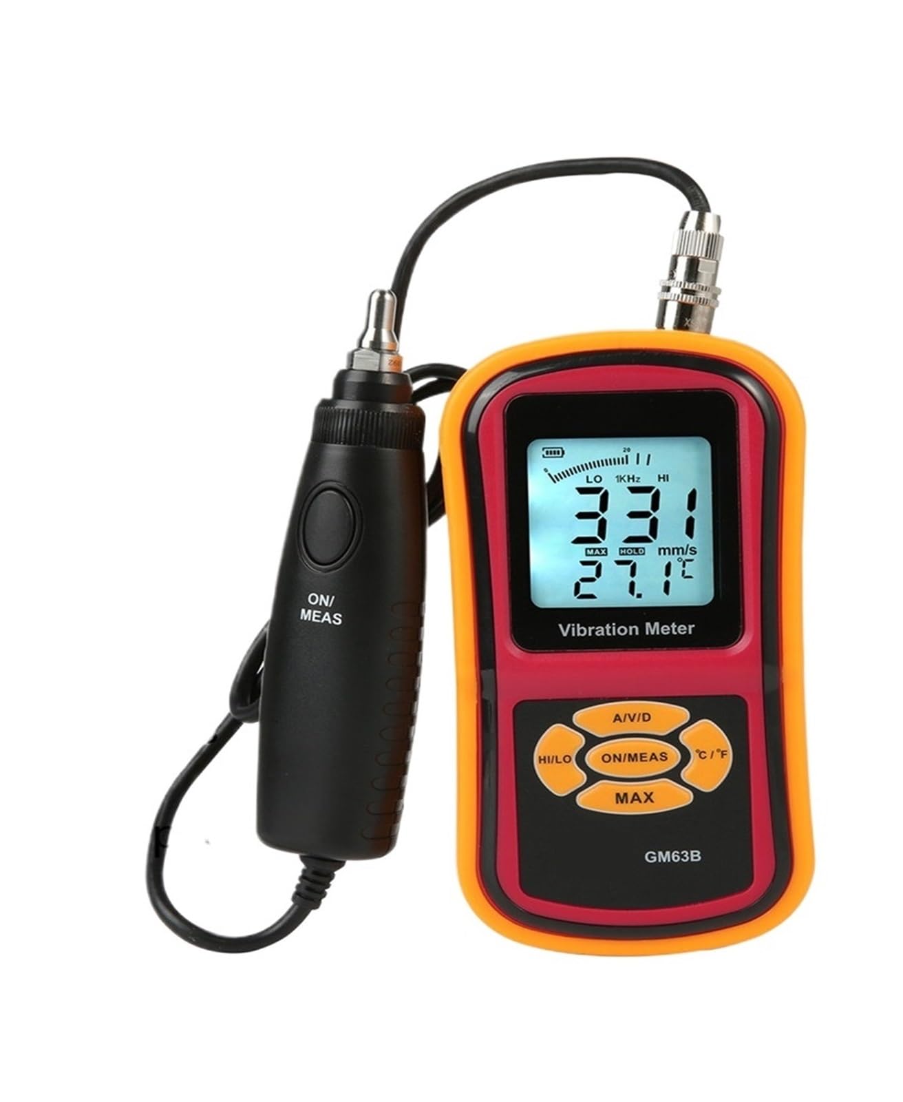 Gqnblvhzupdm One Color Vibration Tester Vibration Meter Gm63b Handheld Digital Analyzer Uring Tool Instrument Vibrator