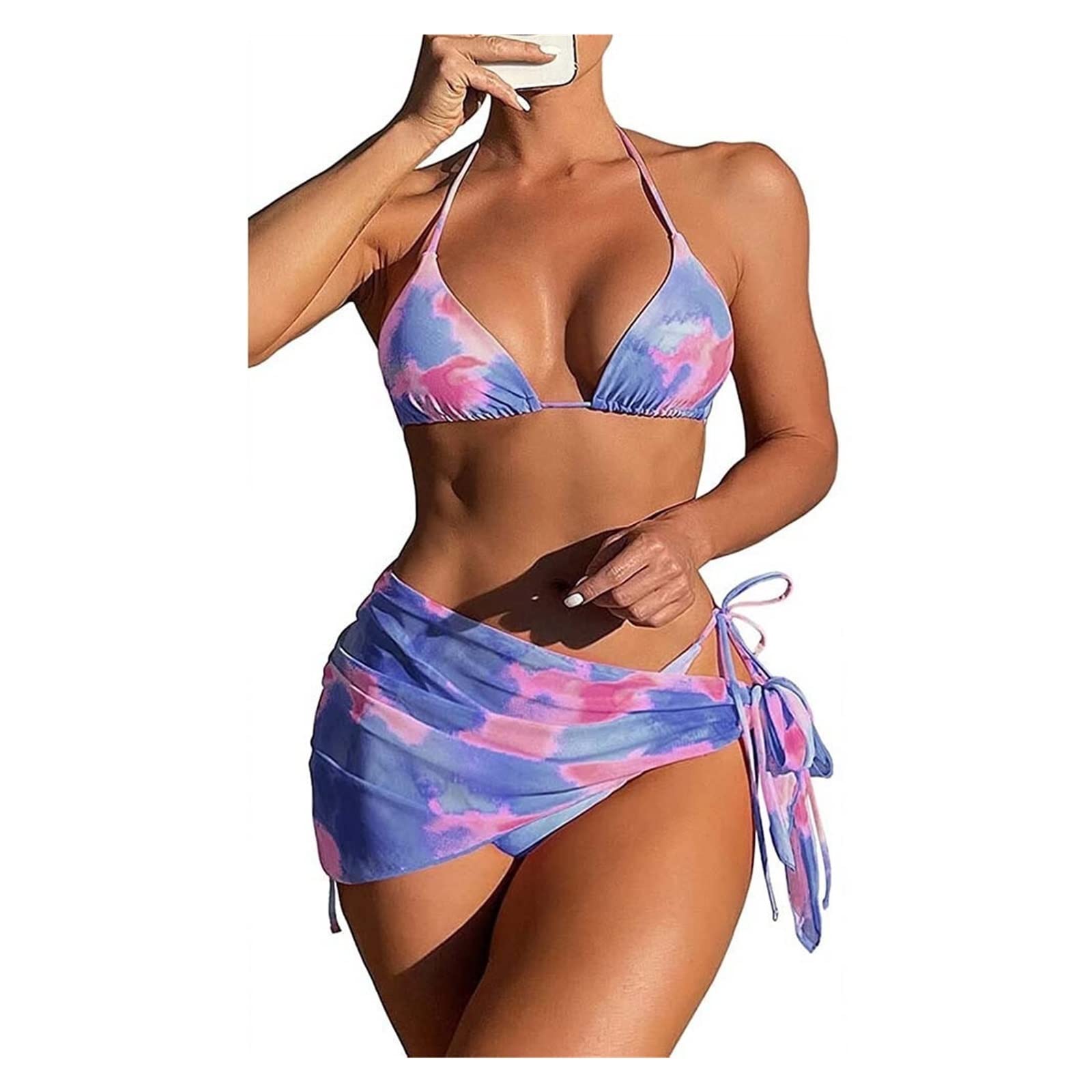 Bikini Set Costumi da Bagno 3 Pezzi da Donna Costume da Bagno Sexy A Tre  Pezzi