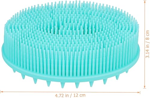 Miniatura 8 de HEALLILY Cepillo de baño, cepillo de baño de silicona para el cuerpo, cepillo de gorra, cepillo de masaje de cabello suave, suministros para recién
