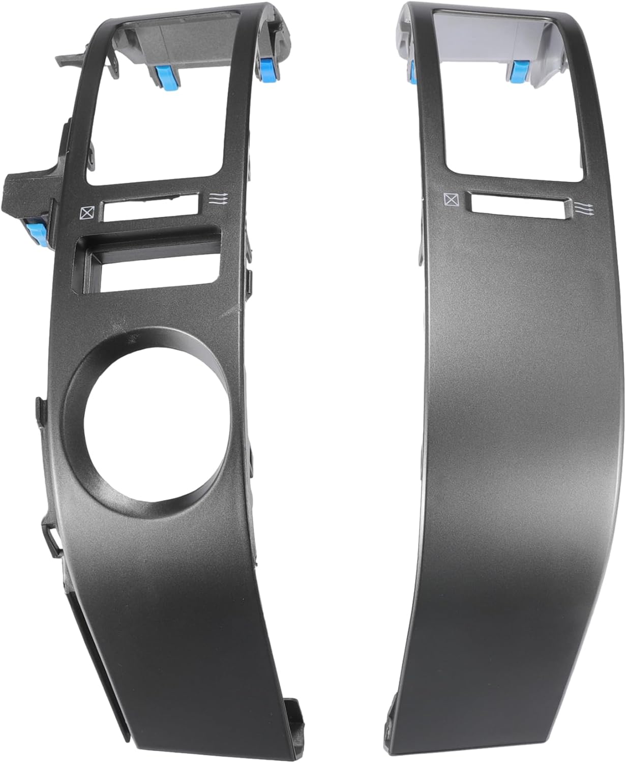 Motoforti Center Dash A/C Outlet Vent Trim Panel, for Toyota Prius 2004-2009, Left Right Dashboard Dash Air Vent Cover Trim Duct Air Outlet, Plastic, No.5567047060/5568047020, Gray, 1 Pair